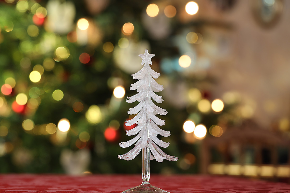 Weihnachtliche Impression mit Weihnachtsbaumsymbolen